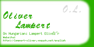 oliver lampert business card